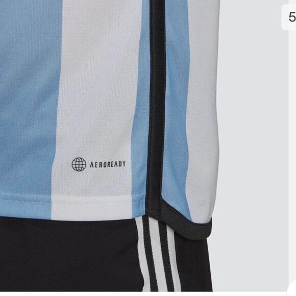 ADIDAS LIONEL OMAR 10 ARGENTINA THREE STAR 22/23 HOME JERSEY NWT IN PKG - Picture 7 of 7